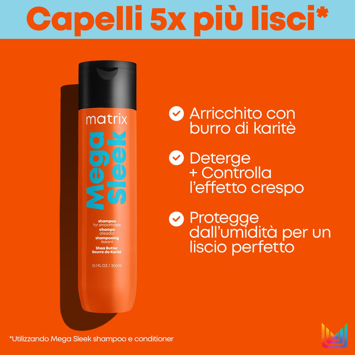 Mega Sleek Shampoo 300ml